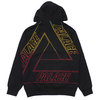 Palace Skateboards 19AW LINEAR TRIPLE FADE HOOD BLACK画像