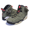 NIKE AIR JORDAN 6 RETRO SP TRAVIS SCOTT medium olive/infrared-black CN1084-200画像
