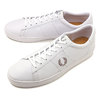 FRED PERRY SPENCER LEATHER WHITE/1964 SILVER SB7221-200画像