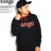 range range logo pull over hoody spot color -BLACK/RED- RG19F-SW10画像
