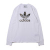 adidas CAMO TREFOIL LS TEE WHITE GH7811画像