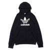 adidas TREFOIL FOIL HOODIE SILVER MET GH7774画像