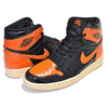 NIKE AIR JORDAN 1 RETRO HI OG SHATTERED BACKBOARD 3.0 black/starfish-pale vanilla 555088-028画像