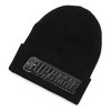 Supreme 19FW Raised Patent Logo Beanie BLACK画像