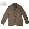 KENNETH FIELD 50s UNCONSTRUCTED HERRINGBONE SPORTS JACKET brown 19FW-96画像