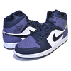 NIKE AIR JORDAN 1 MID obsidian/obsidian "SANDED PURPLE" 554724-445画像