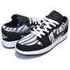 NIKE AIR JORDAN 1 LOW(GS) ZEBRA black/black-white 553560-057画像