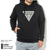 GUESS Velvet Print Logo Pullover Hoodie MJ4K8474K画像