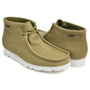 Clarks WALLABEE BT GTX KHAKI LEATHER 26144523画像