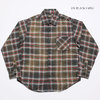 SUGAR CANE NEL CHECK REGULAR COLLAR SHIRT BLEACH WASH SC28266画像