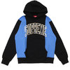 Supreme 19FW Paneled Arc Hooded Sweatshirt BLACK画像