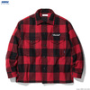 RADIALL FLAGS - REGULAR COLLARED SHIRT L/S (RED)画像