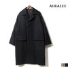 AURALEE WOOL SILK MELTON SOUTIEN COLLAR COAT A9AC01SN画像