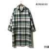 AURALEE WOOL CHECK MELTON LONG SOUTIEN COLLAR COAT A9AC01OC画像