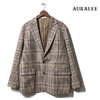 AURALEE 2019FW WOOL SERGE CHECK JACKET A9AJ01SC画像
