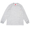 Supreme 19FW L/S Pocket Tee GRAY画像