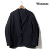 Workers Blazer, Wool Mohair Tropical, Dark Navy,画像