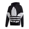 adidas BIG TREFOIL HOODIE BLACK FM9908画像