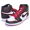 NIKE AIR JORDAN 1 HI OG BLOOD LINE black/gym red-white 555088-062画像
