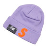 Supreme 19FW New Era S Logo Beanie LIGHT VIOLET画像