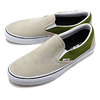VANS SUEDE CLASSIC SLIP-ON RAINY DAY/CALLA GREEN VN0A4U38WV9画像