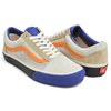 VANS VAULT OLD SKOOL VLT LX (SUEDE / LEATHER) TRUE BLUE / CANDIED GINGER VN0A4BVFVYN画像