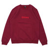 STUSSY WELD APP CREW WINE画像