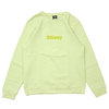 STUSSY WELD APP CREW PALE GREEN画像