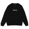 STUSSY WELD APP CREW BLACK画像