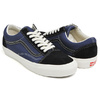 VANS VAULT OG OLD SKOOL LX (SUEDE / CANVAS) BLACK / INSIGNIA BLUE VN0A38FWVYY画像