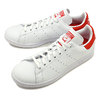 adidas Originals STAN SMITH CLOUD WHITE / CLOUD WHITE / LUSH RED EF4334画像