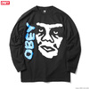 OBEY BASIC LONG SLEEVE TEE "THE CREEPER 2" (BLACK)画像