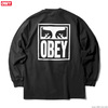 OBEY BASIC LONG SLEEVE TEE "OBEY EYES ICON" (BLACK)画像