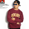BEN DAVIS COLLEGE PRINT CREWNECK SWEAT -WINE- C-0380035画像
