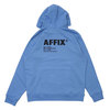 AFFIX BASIC LOGO HOODIE BLUE画像
