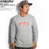 DOUBLE STEAL BOX LOGO CREWNECK SWEAT -GRAY- 984-14047画像