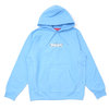 Supreme 19FW Bandana Box Logo Hooded Sweatshirt LIGHT BLUE画像