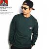 BEN DAVIS BASIC POCKET L/S TEE -B.GREEN- C-9780030画像