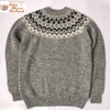 PETER BLANCE FAIRISLE YOKE GRY画像