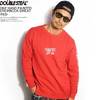 DOUBLE STEAL ONE HAND PAINTED CREWNECK SWEAT -RED- 994-15025画像