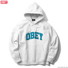 OBEY PULLOVER HOODED FLEECE "OBEY UNI HOOD" (ASH GRAY)画像