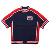 Mitchell & Ness Auth WU Jacket - USA92 M.Jordan NAVY AWJ18422-USA92画像