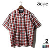 SCYE BASICS PLAID COTTON OXFORD CAMP COLLAR SHIRT 5120-31508画像