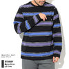 STUSSY Marco Stripe L/S Crew 1140171画像