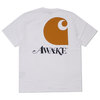 Awake NY × Carhartt WIP S/S T-Shirt WHITE画像