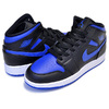 NIKE AIR JORDAN 1 MID(GS) black/hyper royal-white 554725-068画像