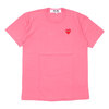 PLAY COMME des GARCONS MENS RED HEART WAPPEN TEE LIGHT PINK画像