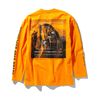 THE NORTH FACE L/S SLEEVE GRAPHIC TEE FRAME ORANGE NT32042画像