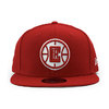NEW ERA LOS ANGELES CLIPPERS 9FIFTY SNAPBACK CAP RED NE33701画像