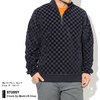 STUSSY Check Zip Mock L/S Crew 1140177画像